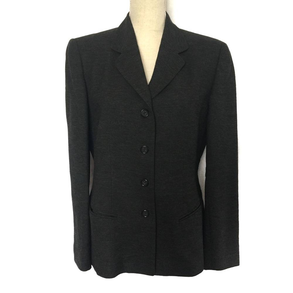 Anne Klein Women’s Dark Gray Lined Blazer